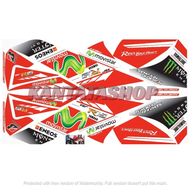 STIKER STRIPING LIS BODY MOTOR YAMAHA R15 V2 VARIASI MOVISTAR MERAH FULL SET