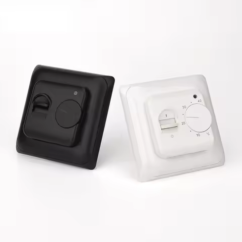 Mechanical Thermostat Remote Control Floor Heating Regulator Temperature Controller External NTC Sen