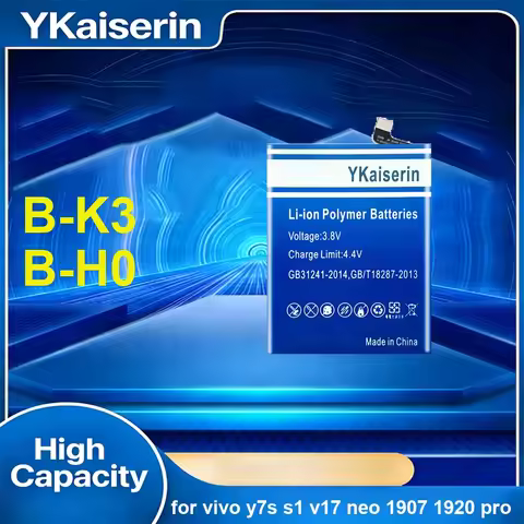 Mobile Phone Battery Fast Charging B-H0 B-K3 5000-5500mAh For Vivo y7s S1 V17 Neo 1907 1920 Pro