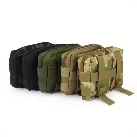 Camping Small Bag Multifunctional Camouflage Tactical Waist Bag EDC Outdoor Tool Pocket Tactical Med