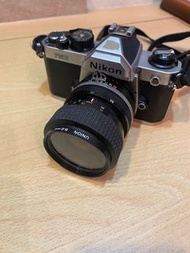 Nikon FM2膠卷相機含鏡頭跟閃光燈