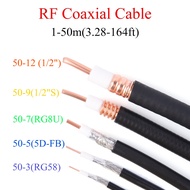 5M-20M 50-3/RG58 50-5/5D-FB RF Coaxial Cable 50Ohm Copper-plated Aluminum Wire 16.4 FT-65.62 FT