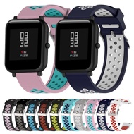 New arrival Watch Bands Double Colour Silicone Sport Watch Band for Xiaomi Huami Amazfit Bip Lite Version 20mm