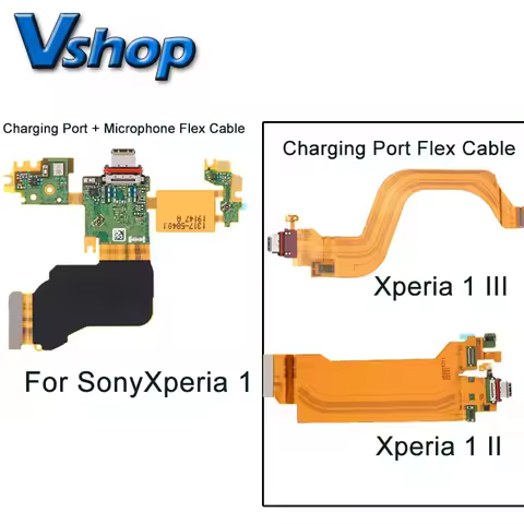 For Sony Xperia 1 Charging Port Flex Cable Mobile Phone Replacement Parts for Xperia 1 II/Xperia 1 I