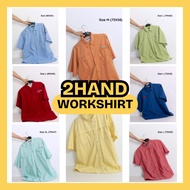 Khaki Shirt short sleeve - Unisex 2hand Workwear Shirt - Style Workwear