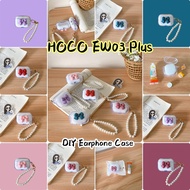 【Discount】For HOCO EW03 Plus Case DIY Cute bowknot Soft Silicone Earphone Case Casing Cover NO.3