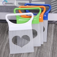 [Ddouble.my] Stainless Steel Vegetable Cutter Sturdy Guide Slicing Cutter for Kitchen Worker