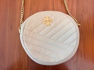 Tory Burch Kira Chevron Round Crossbody Bag