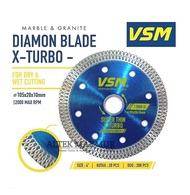 Diamond Wheel VSM Turbo X Superthin / Mata Potong Keramik Granit Marmer 4 Inch zona teknik