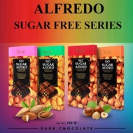 [EXCLUSIVE] ALFREDO PREMIUM SUGAR FREE CHOCOLATE BAR 100G (DARK / ALMOND / MILK / MINT / HAZELNUT) H