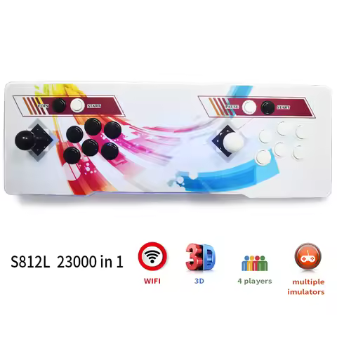 Pandora Box 3D WiFi Arcade Machine 23000 Games S812 Zero Delay 6 Buttons Joystick 2 Player Controlle