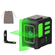 HILDA 2 Lines Laser Level 360 Automatic Leveling Level Construction Tool Equipment Green Light Cr