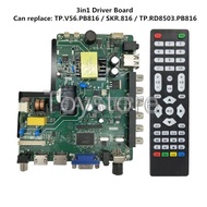 Support 32inch TP.V56.PB826 LCD TV 3in1 Driver Board Universal LED Screen Controller Board TV Mother