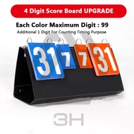 3H Papan Skor Sukan Mudah Alih | Scoreboard untuk Bola Keranjang Bola Sepak Badminton& Bola Tampar