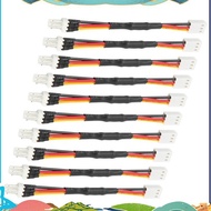 10PCS 3PIN Reduce PC Fan Speed Noise Extension Resistor Cable Wire 3 Pin Male to Female Connector fo