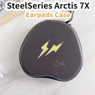 【Discount】For SteelSeries Arctis 7X Headphone Case Cartoon Simple Headset Earpads Storage Bag Casing Box