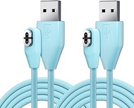HCHNH [2-Pack, 3.3 ft] Charging Cable for Shokz Aftershokz Headphones Charger Cable, Blue