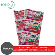 Deterjen attack jazz 1 renceng - jaz 1 - sabun cuci murah - detergen cair - sunlight