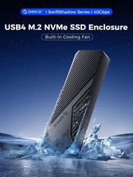 奧睿科 - ORICO USB 4.0 Type-C NVMe M.2 SSD Enclosure 40Gbps Built in Cooling Fan 原裝行貨 二年保用 [CNM2-U4]