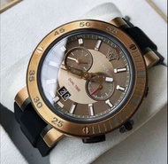 VERSACE V-Extreme Pro 古銅色錶盤 黑色橡膠錶帶 石英 男士手錶 VCN030017