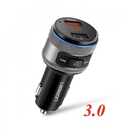 Fast charger + FM transmitter + Bluetooth 4.2 for car Ugreen 60283 QC 3.0 + FM + Bluetooth 4.2 Black