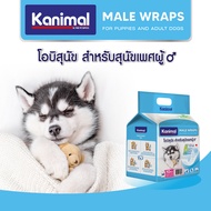 Kanimal Male Wraps แพมเพิสหมา ขนาด XS S M L XL โอบิสุนัข 6 แพ็ค โอบิหมา ผ้าอ้อมสุนัข ผ้าอ้อมหมา ผ้าอ้อมหมาตัวผู้ ซึมซับดี ไม่อับชื้น MacchiE
