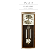 DOGENI นาฬิกาแขวนไม้ Wooden Wall Clock (WCW002DB)