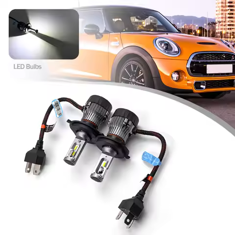 2Pcs 50W 8000LM High Power H4 LED Headlight High Low Beam Lamp For Mini Cooper R55 R56 R58 R60 R61 F