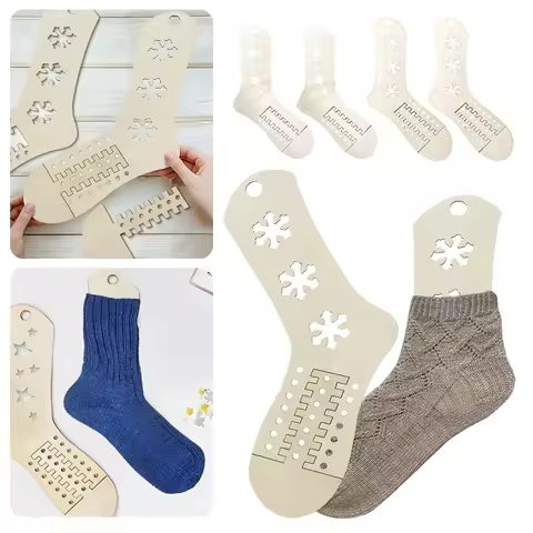2pcs Sock Blockers,Lasers Cut Sock Blockers Template,DIY Knitting Sock Display Stand For Hand-Made S