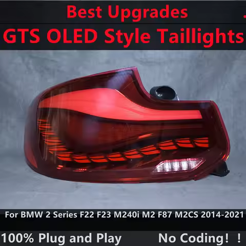 GTS OLED Style Full LED Dynamic Tail Lights Taillamp For BMW 2 Series F22 F23 M240i M2 F87 M2CS 2014