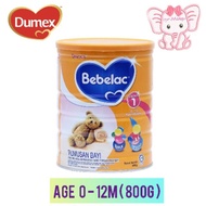 DUMEX Bebelac Step 1 0-12Months 800g ( Exp:10/2025)