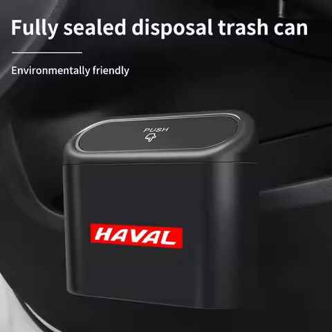Car Mounted Garbage Bin With Lid Hanging Auto Interior Organizers For Great Wall Haval F7 H6 H2 H3 H