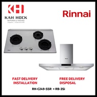 RINNAI RH-C249-SSR Chimney Hood + Rinnai RB-3Si 3 Burner Built-in Hob *BUNDLE DEAL - FREE DELIVERY