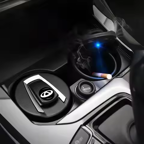 Multipurpose Car Ashtray Creative LED Light Auto Interior Accessories for Chery QQ Tiggo 2 3 4 7 8 P