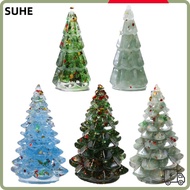 LUCKY-SUHE Gum Dripping Christmas Tree, Resin Semitransparent Resin Christmas Tree,  Mini Handmade C