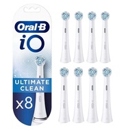 For Oral B iO Ultimate Clean Toothbrush Heads, wuhite, Pack of 8