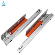 1Pair/ Lot Rebound Press To Release Push Open Under Mount Drawer Slide Rail Runner Brand 25KG Drawer