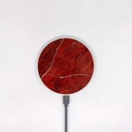 深紅色大理石紋10W手機無線充電板 Wireless Charger -238