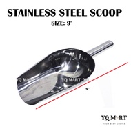 9" Ice Scoop/ Stainless Steel Ice Scoop/ Stainless Steel Scoop/Coffee Bean Scoop/ Senduk Ais