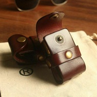 Leather Lighter Case Fit For Cricket Sarung Lighter Cricket Tiada Penutup火机套 真皮火机皮套 按扣小牛皮打火机包T2