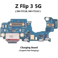 Sam Galaxy Z Flip3 5G ( SM-F711B / SM-F711U ) USB Data Charge Charging Port PCB Dock Connector Mic B