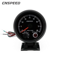 85mm Car RPM Meter Tachometer Gauge 7 Color 0-8000 RPM Gauge With Shift Light Blue Led Racing Car Me