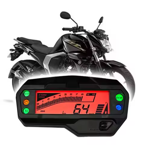 Original Moto Digital LCD Motorcycle Accessories Speedometer Odometer Tachometer Dashboard for Yamah