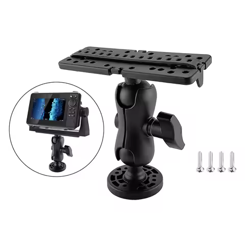 Ball Mount Round Base, Black Finish for Garmin Striker 5 Series; for Garmin Striker Plus 5cv.