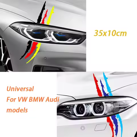 Car Headlight Eyebrow Sticker Ghost Claw Stripe Decal For BMW X1 X2 X3 X4 X5 X6 X7 Series 1 2 3 4 5 