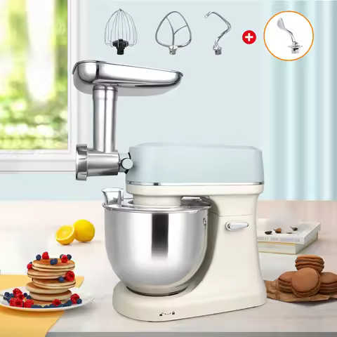 3 in 1 Stand Mixer Kitchen Food Processor Bread Cake Dough Mixer Electric Mixer Stand Machine DC Mot