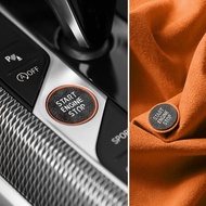 Made of Alcantara For BMW G20 G30 G31 G32 G11 G12 Z4 G29 G02 G05 X3 Car Engine Start Stop Button Tri