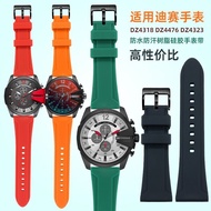Good Quality Silicone Rubber Watch Strap Suitable for Diesel Diesel Watch DZ4318 DZ4476 DZ4323 Wrist