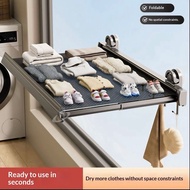 Retractable Drying Net Balcony Drying Rack Invisible Foldable Bath Towel Rack Hidden Towel Rack Bath