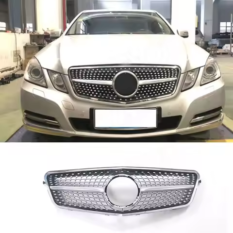 VACOMUL Diamond Front Bumper Grille Mesh For Mercedes Benz E Class W212 E200 E250 E350 For AMG 2010-
